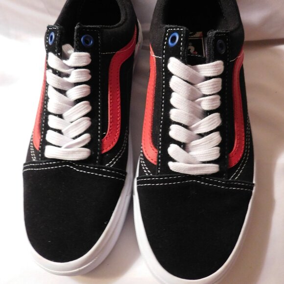 VANS First in BMX Old Sneakers Red and Black Men's Size 7 - Picture 2 of 7